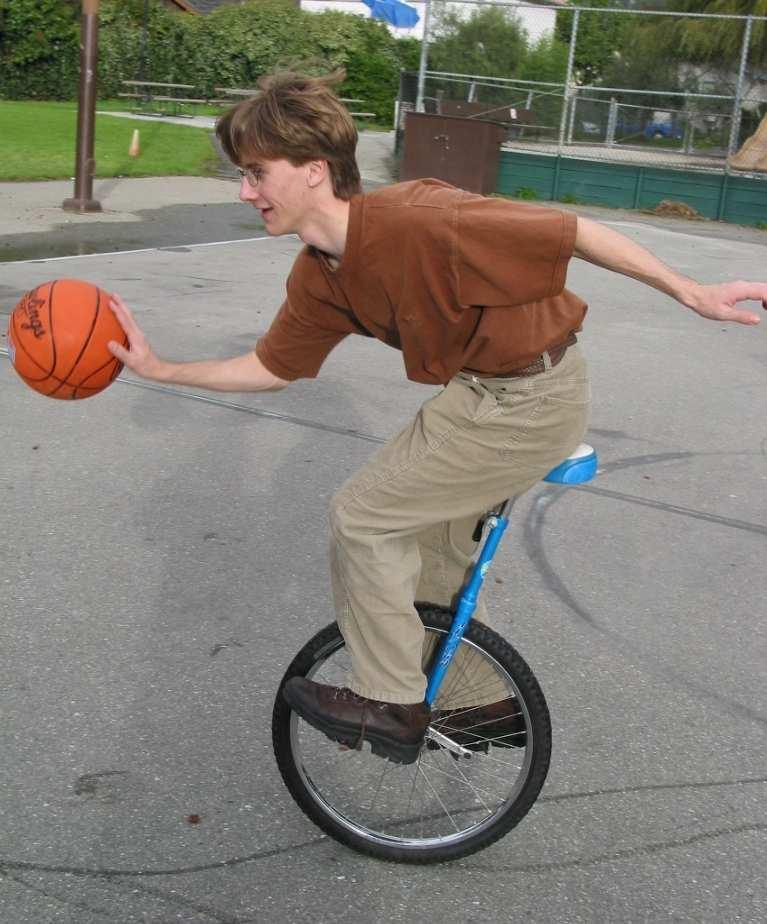 Unicycle Basketball